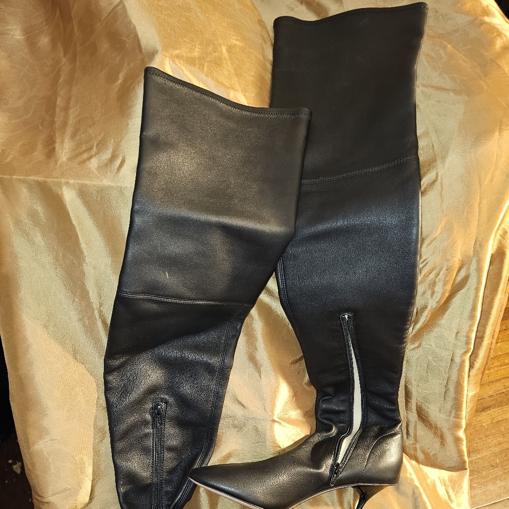 Studio Amelia Spire thigh high lamb skin boots - Picture 10 of 15